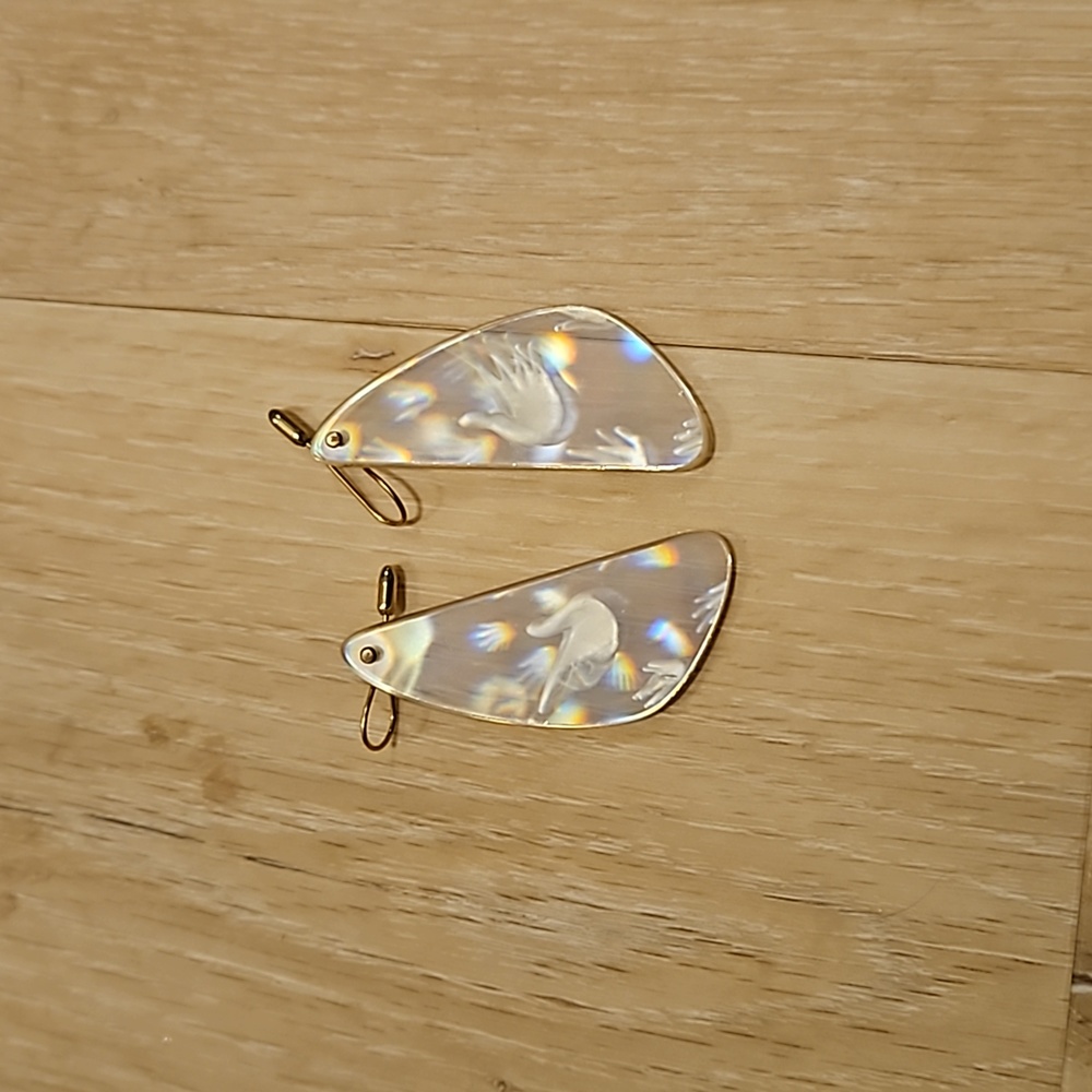 Holographic earrings